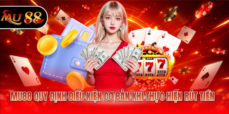MU88 quy định điều kiện cơ bản khi thực hiện rút tiền